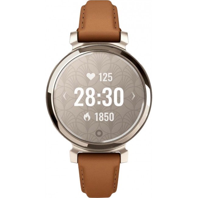 Garmin Lily 2 Classic Cream Gold with Tan Leather Band (010-02839-02/60)