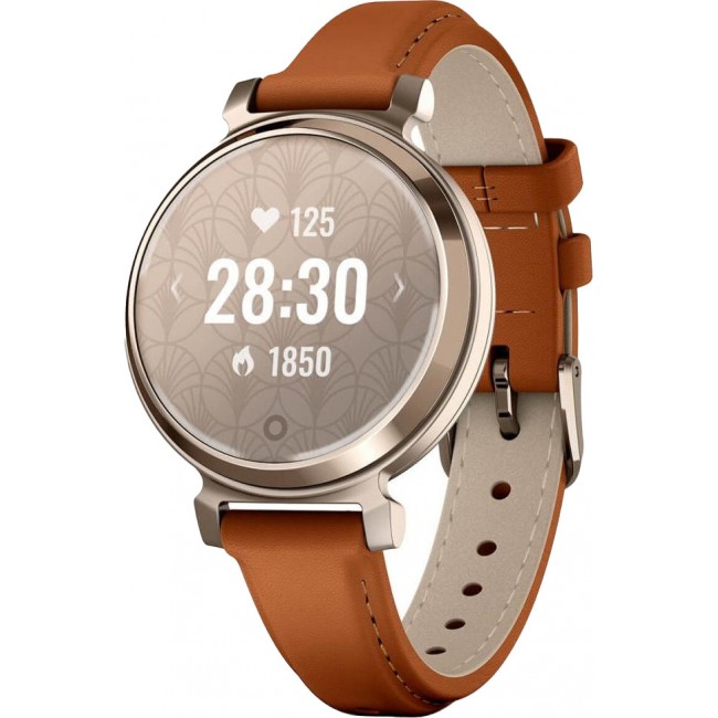 Garmin Lily 2 Classic Cream Gold with Tan Leather Band (010-02839-02/60)