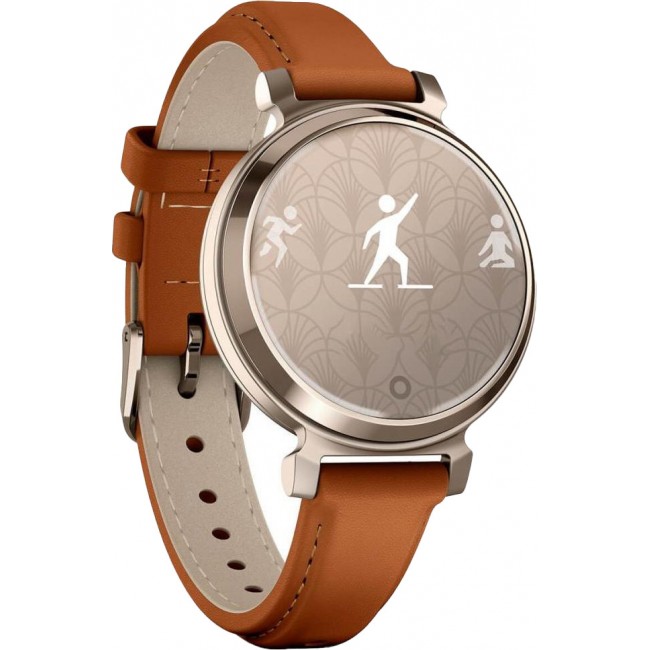 Garmin Lily 2 Classic Cream Gold with Tan Leather Band (010-02839-02/60)