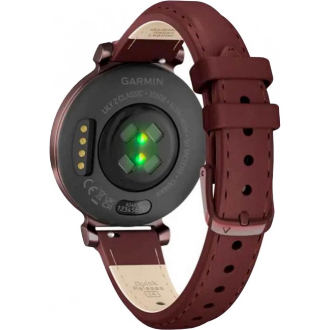 Смарт-годинник Garmin Lily 2 Classic Dark Bronze with Mulberry Leather Band (010-02839-03/61)