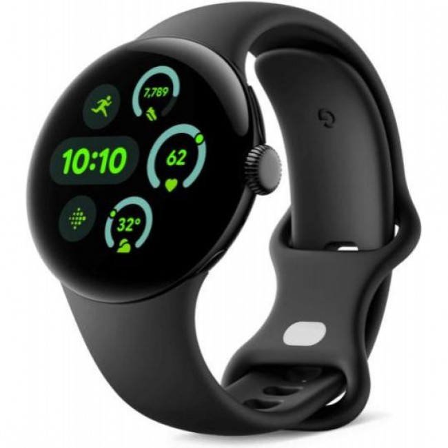 Google Pixel Watch 3 41 mm LTE Matte Black Aluminum Case/Obsidian Active Band