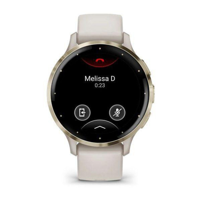 Смарт-часы Garmin Venu 3S Soft Gold S. Steel Bezel with Ivory Case and S. Band (010-02785-04)