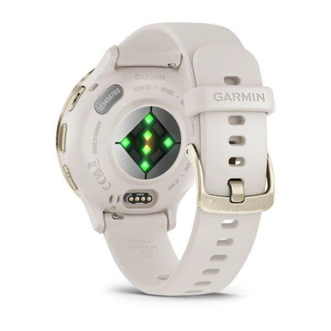 Смарт-часы Garmin Venu 3S Soft Gold S. Steel Bezel with Ivory Case and S. Band (010-02785-04)