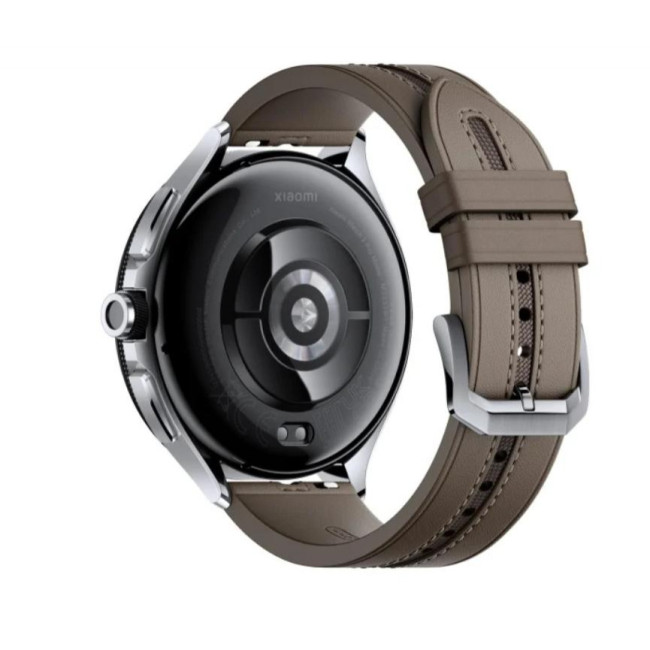 Умные часы Xiaomi Watch 2 Pro Bluetooth Silver Case with Brown Leather Strap (BHR7216GL)