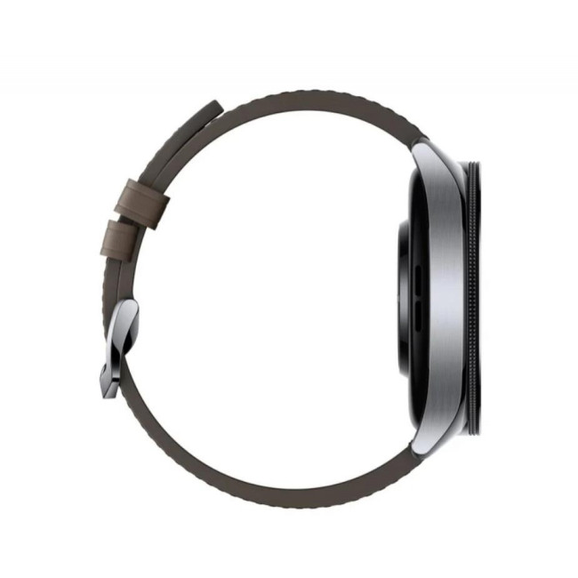 Умные часы Xiaomi Watch 2 Pro Bluetooth Silver Case with Brown Leather Strap (BHR7216GL)