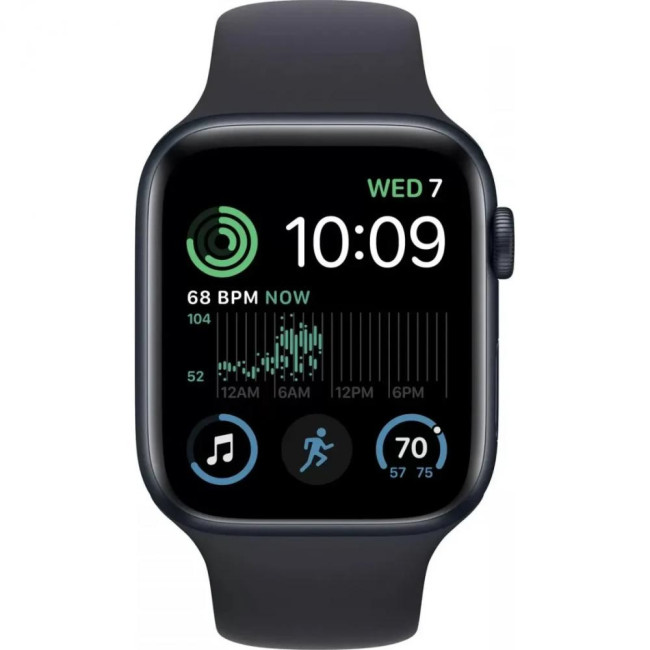 Apple Watch SE 2 GPS + Cellular 44mm Midnight Alu. Case w. Midnight Sport Band M/L (MRH73)