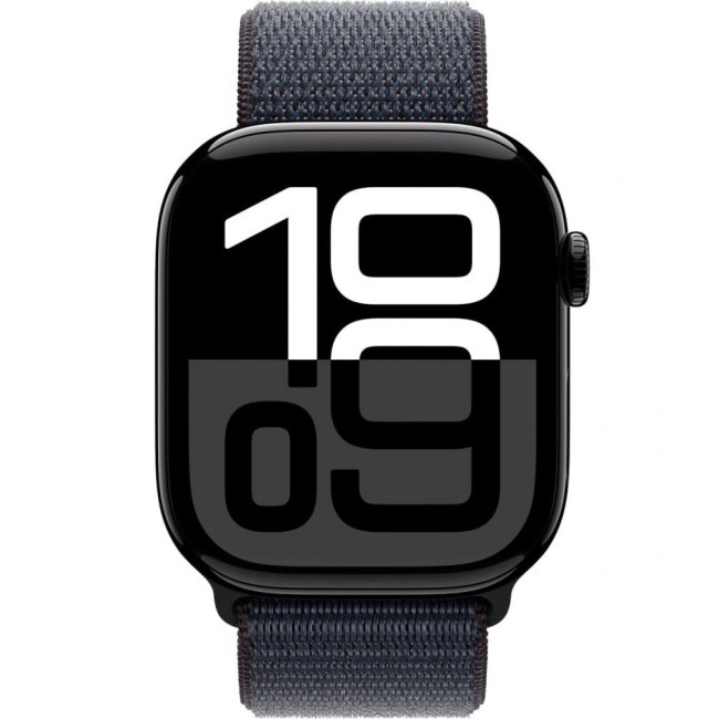 Apple Watch Series 10 GPS 42 мм Jet Black алюмінієвий корпус з. Ink Sport Loop (MWWG3)