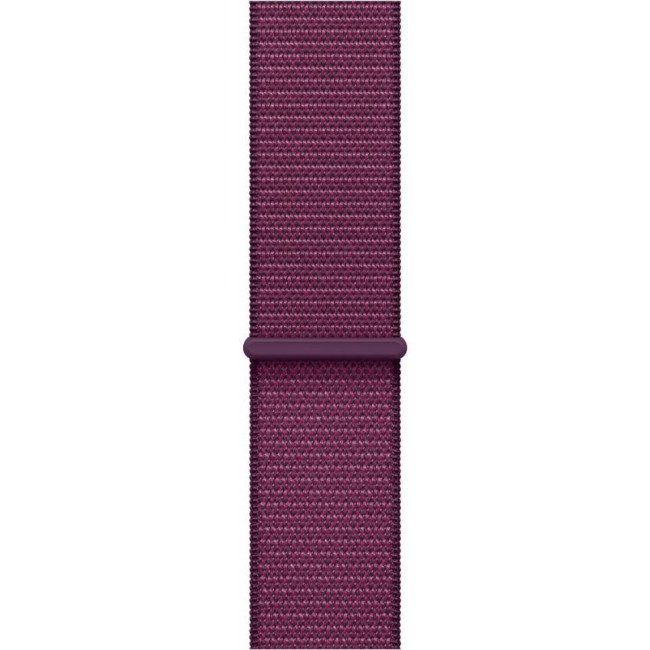 Apple Watch Series 10 GPS 46mm Rose Gold Aluminum Case w. Plum Sport Loop (MWWV3)