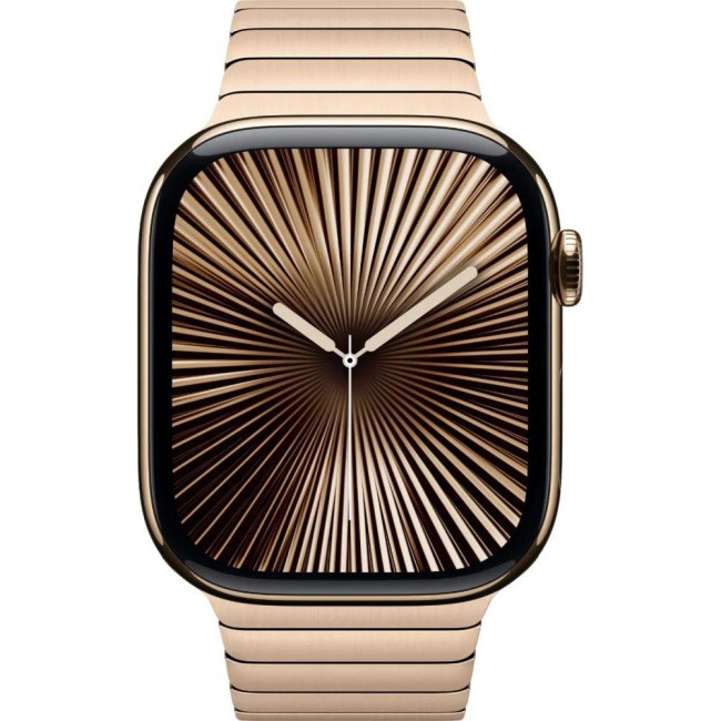 Apple Watch Series 10 GPS + Cellular 42mm Gold Titanium Case w. Золотий браслет Link (MX0N3+MXMC3)