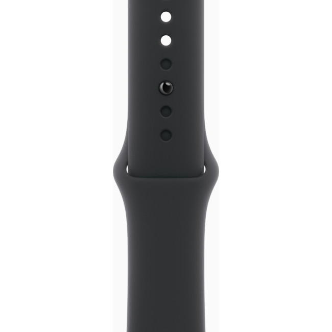 Apple Watch Series 10 GPS + Cellular 42mm Jet Black Alu. Справа w. Чорний спортивний ремінець - M/L (MWX73)