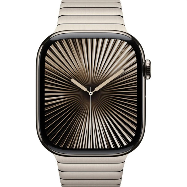 Apple Watch Series 10 GPS + Cellular 42mm Natural Titanium Case w. Natural Link Bracelet (MX0J3+MXMA3)