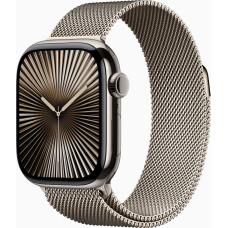 Apple Watch Series 10 GPS + Cellular 42mm Natural Titanium Case w. Природна міланська петля (MWXF3)