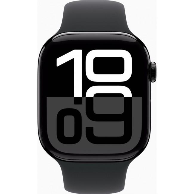 Apple Watch Series 10 GPS + Cellular 46mm Jet Black Alu. Case w. Black Sport Band - M/L (MWY43) EU