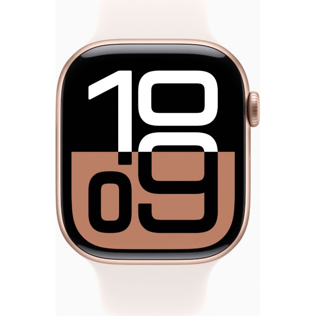 Apple Watch Series 10 GPS + Cellular 46mm Rose Gold Alu. Case w. Light Blush Sport Band - M/L (MWY73) EU