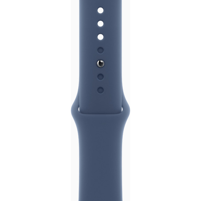 Apple Watch Series 10 GPS + Cellular 46mm Silver Alu. Case w. Denim Sport Band - S/M (MWY03)