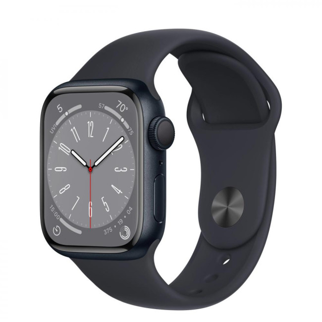 Apple Watch Series 8 GPS + Cellular 45mm Midnight Aluminium Case w. Midnight S. Band M/L (MNVL3)
