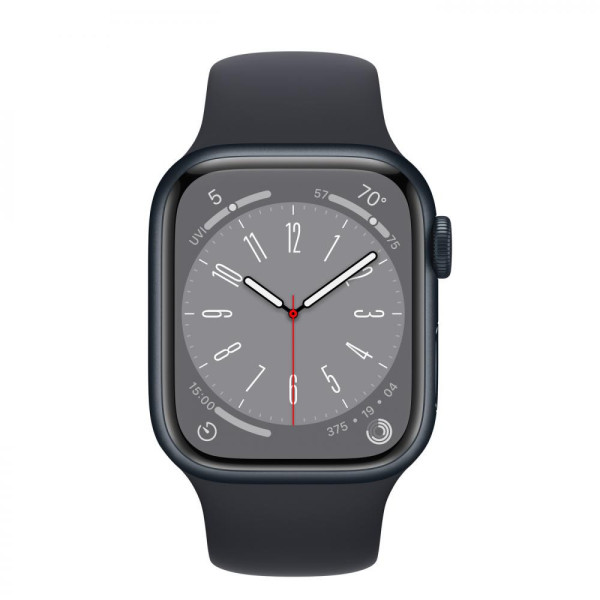 Смарт-часы Apple Watch Series 8 GPS + Cellular 45mm Midnight Aluminum Case w. Midnight S. Band M/L (MNVL3)