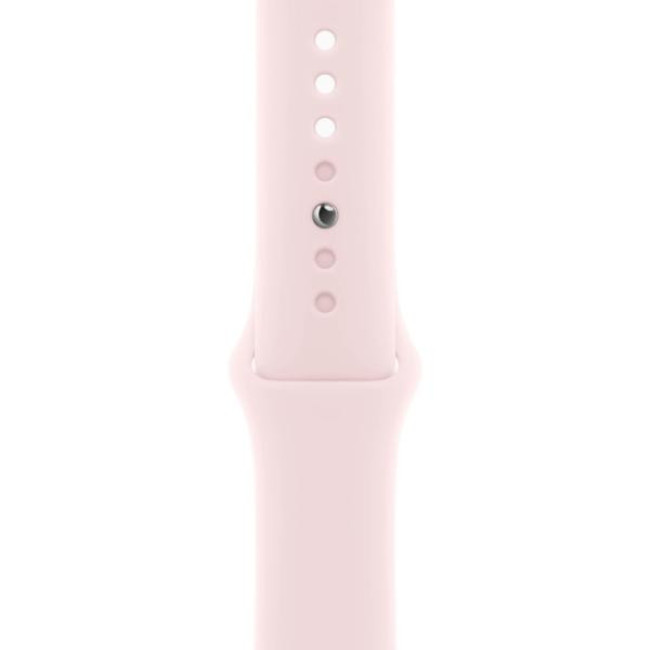 Apple Watch Series 9 GPS + Cellular 45mm Pink Aluminum Case w. Light Pink Sport Band - M/L (MRML3)