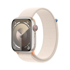 Apple Watch Series 9 GPS + Cellular 45mm Starlight Alu. Case w. Starlight Sport Loop (MRMA3)