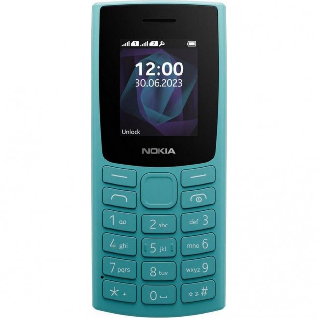 Телефон Nokia 105 SS 2023 Cyan (1GF019EPG6C01)