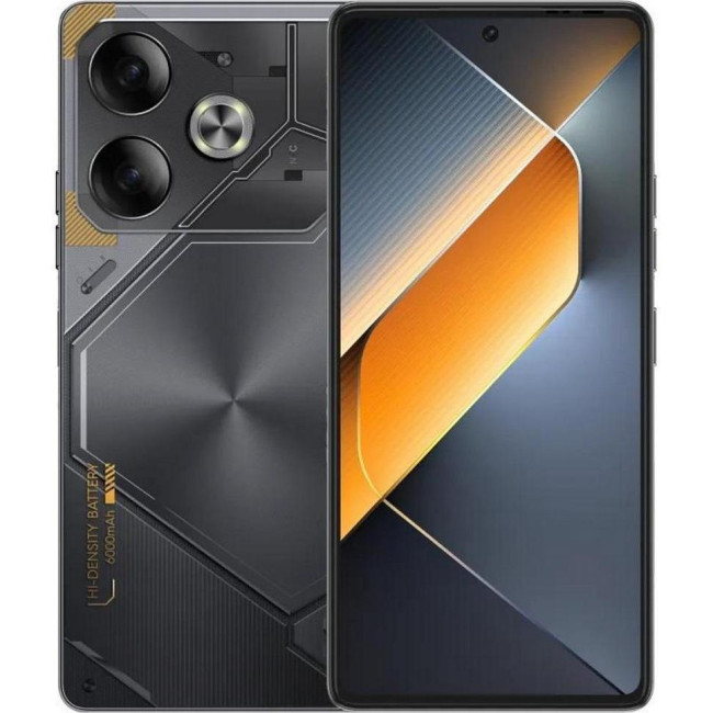 Смаpтфон Tecno POVA 6 LI7 12/256GB Meteorite Grey (4894947019067)