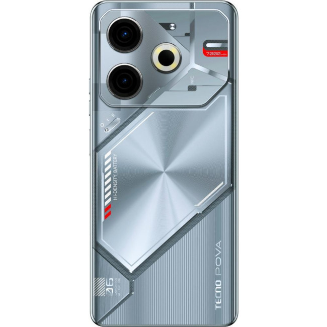 Смаpтфон Tecno POVA 6 Neo LI6 8/128GB Starry Silver (4894947023620)