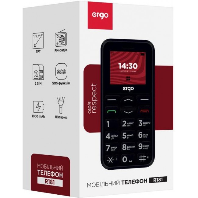 ERGO R181 Dual Sim Black