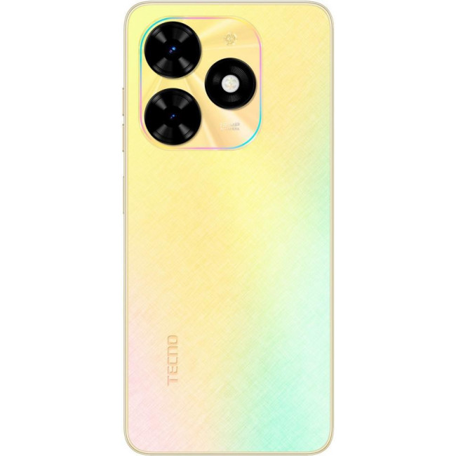 Смаpтфон Tecno Spark Go 2024 (BG6) 3/64GB Alpenglow Gold (4894947018077)