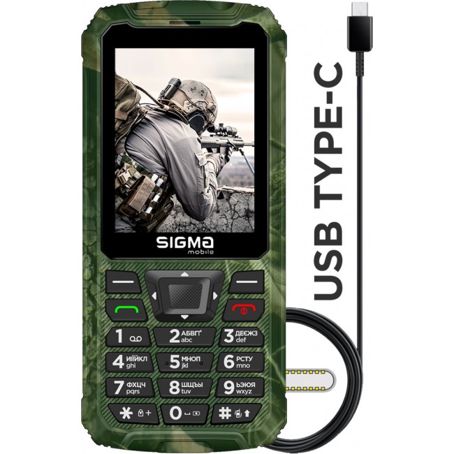 Sigma mobile X-treme PR68 Type-C Khaki (4827798122426)