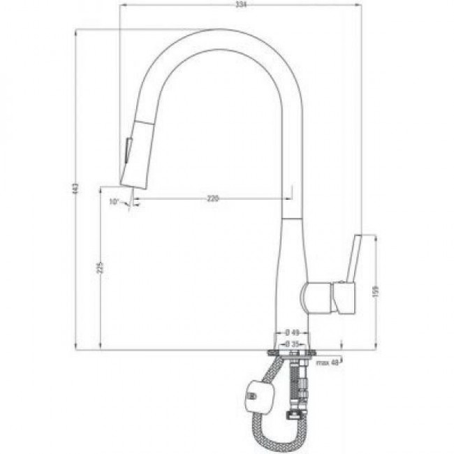 Deante Lukrecja BDH B720