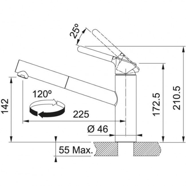 Franke Orbit Pull Out 115.0623.055
