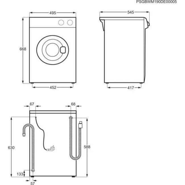 Пральна машина Electrolux EWC1351