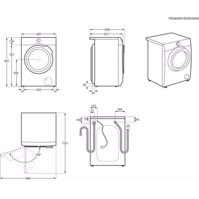 Стиральная машина AEG LWR73964BU