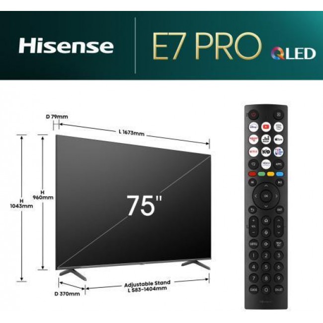 Hisense 75E7NQ Pro