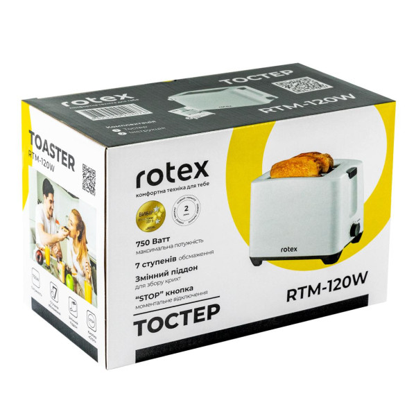 Тостер Rotex RTM120-W
