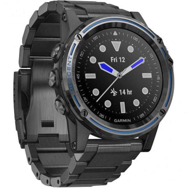 Garmin Descent Mk1 Dive Computer, Gray Sapphire with DLC Titanium Band (010-01760-01/010-01760-11)