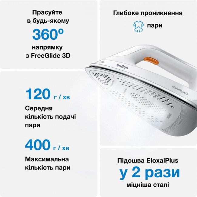 Утюг Braun CareStyle 3 IS 3132 WH