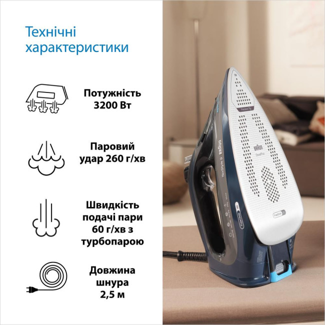 Утюг Braun TexStyle 9 SI9682DB