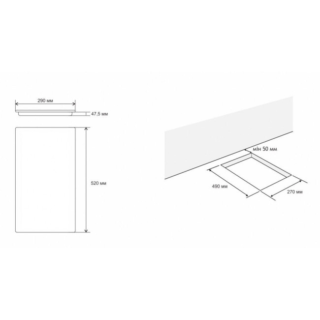 Варочная поверхность ELEYUS AURA 30 BL I