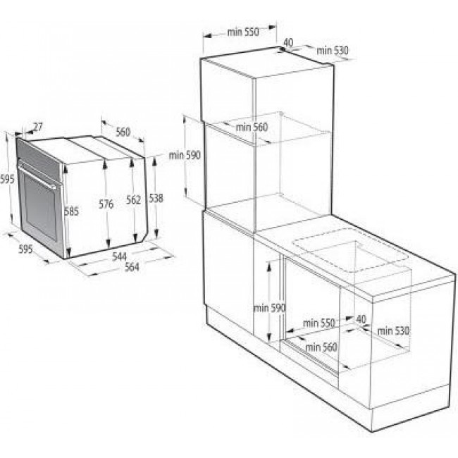 Gorenje BO6735E05B + GTW641EB