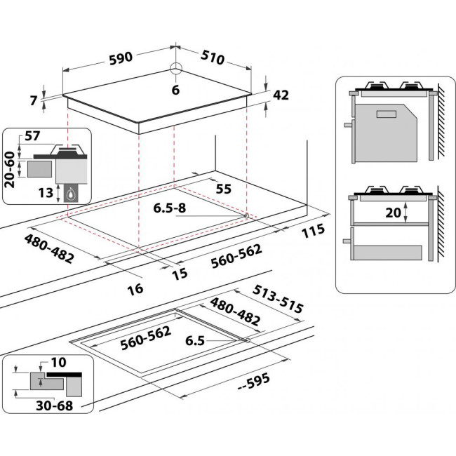 Варочная поверхность Whirlpool GOFL 629/NB1