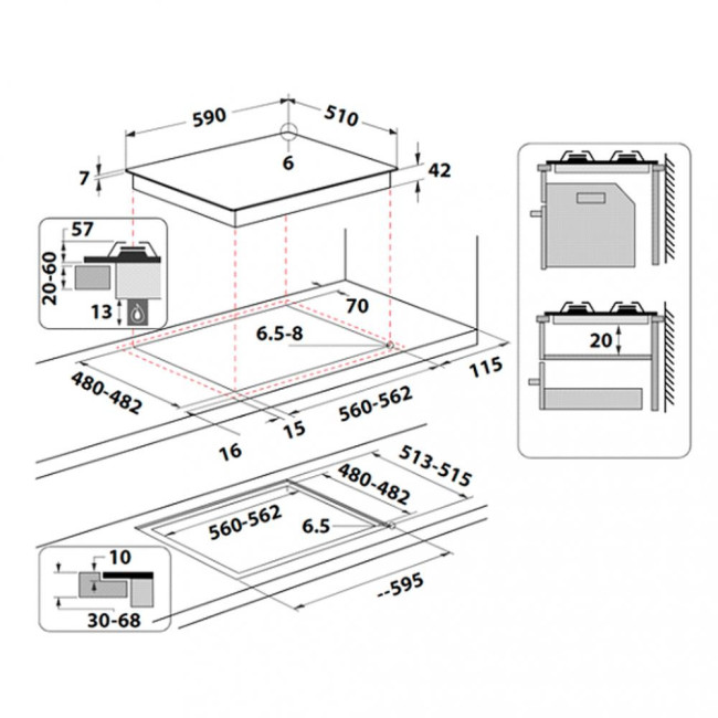 Варочная поверхность Whirlpool GOS 6415/NB1