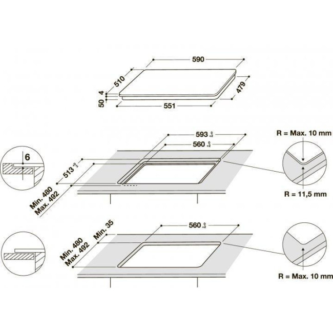 Варочная поверхность Hotpoint-Ariston HB 4860B NE