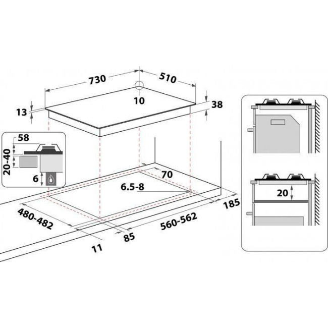 Варочная поверхность Hotpoint-Ariston PPH75GDFIX