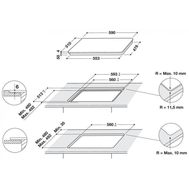 Whirlpool WB S0060 NE