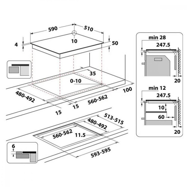 Варочная поверхность Whirlpool WL B4060 CPNE