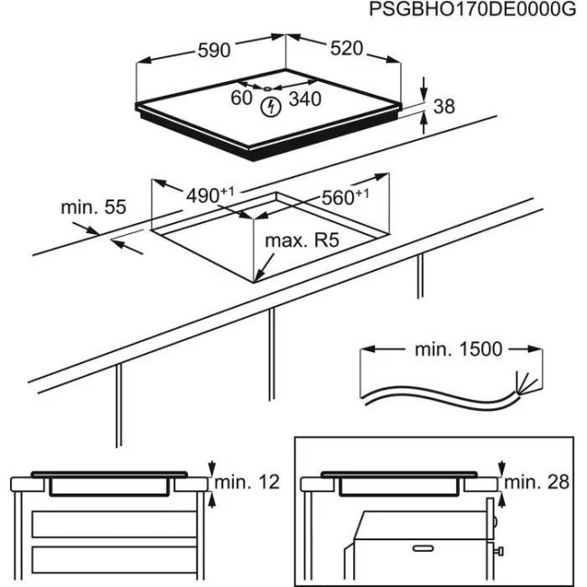 Варочная поверхность электрическая Zanussi ZHRN641K