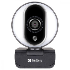 Sandberg Streamer Webcam Pro Full HD Autofocus Ring Light (134-12)