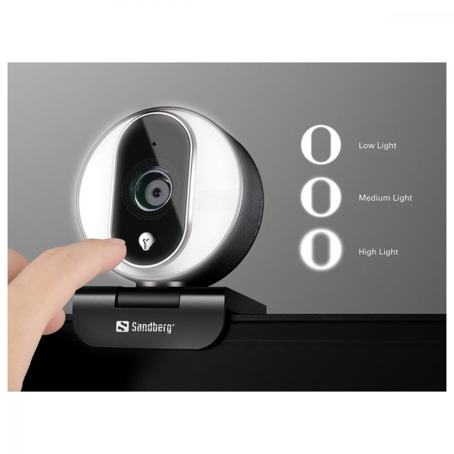 Веб камера Sandberg Streamer Webcam Pro Full HD Autofocus Ring Light (134-12)