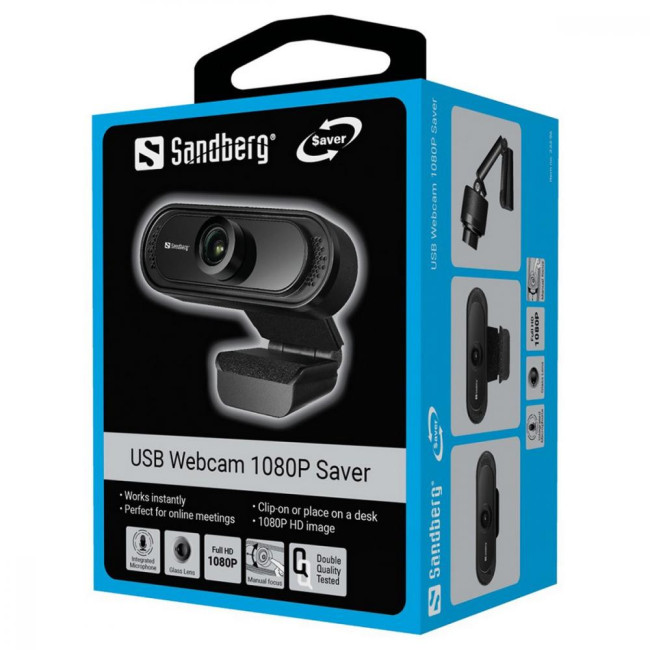 Веб камера Sandberg USB Webcam 1080P Saver (333-96)